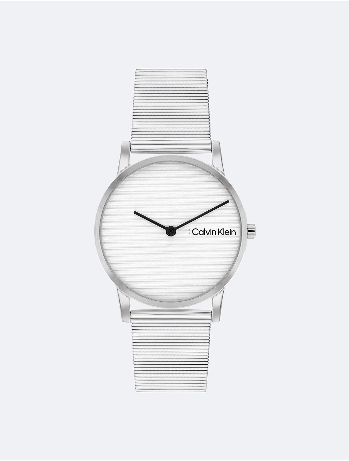 Calvin Klein Womens Ck Feel Stainless Steel Mesh Watch 30mm Product Image