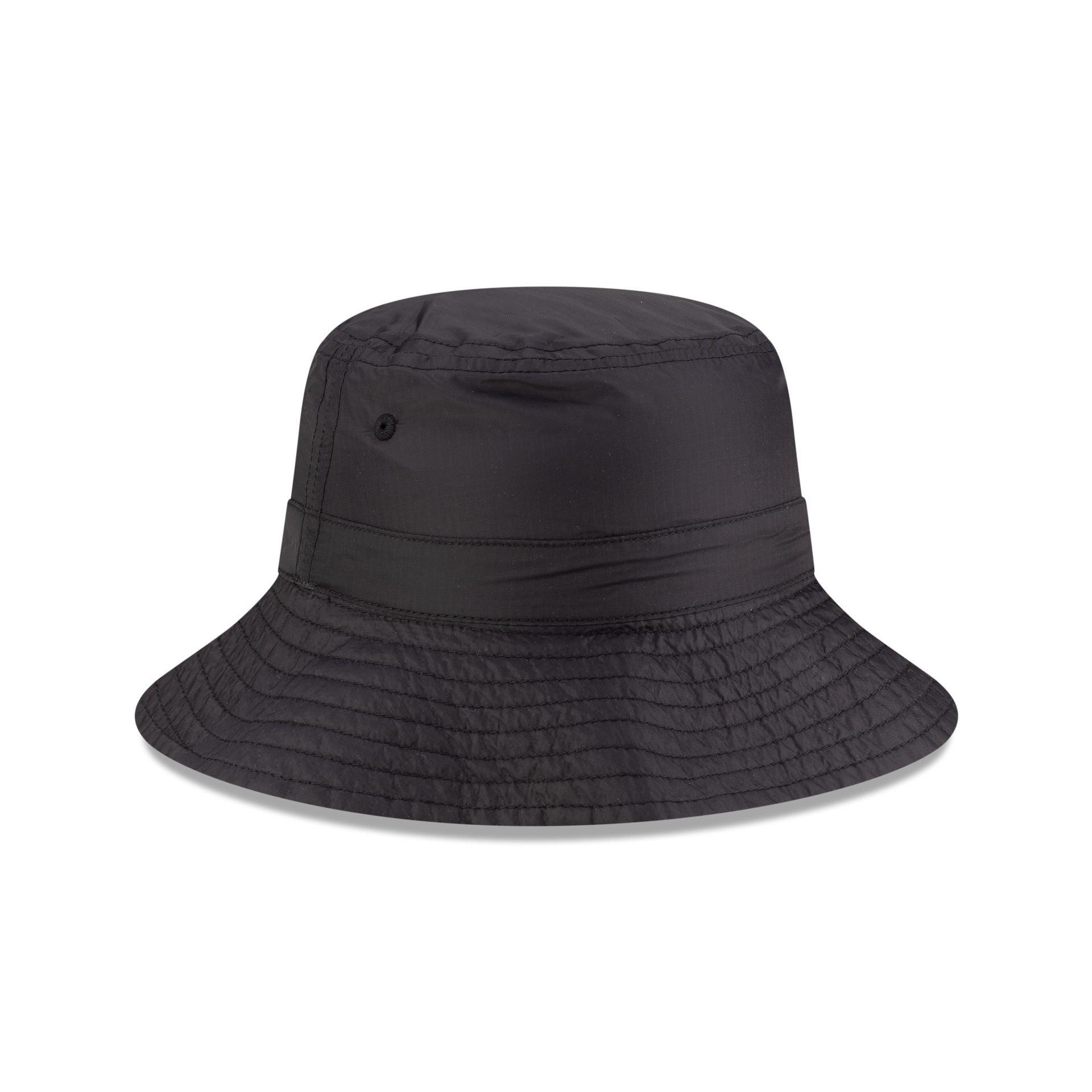 New Era Cap Packable Ripstop Black Bucket Hat Male Product Image