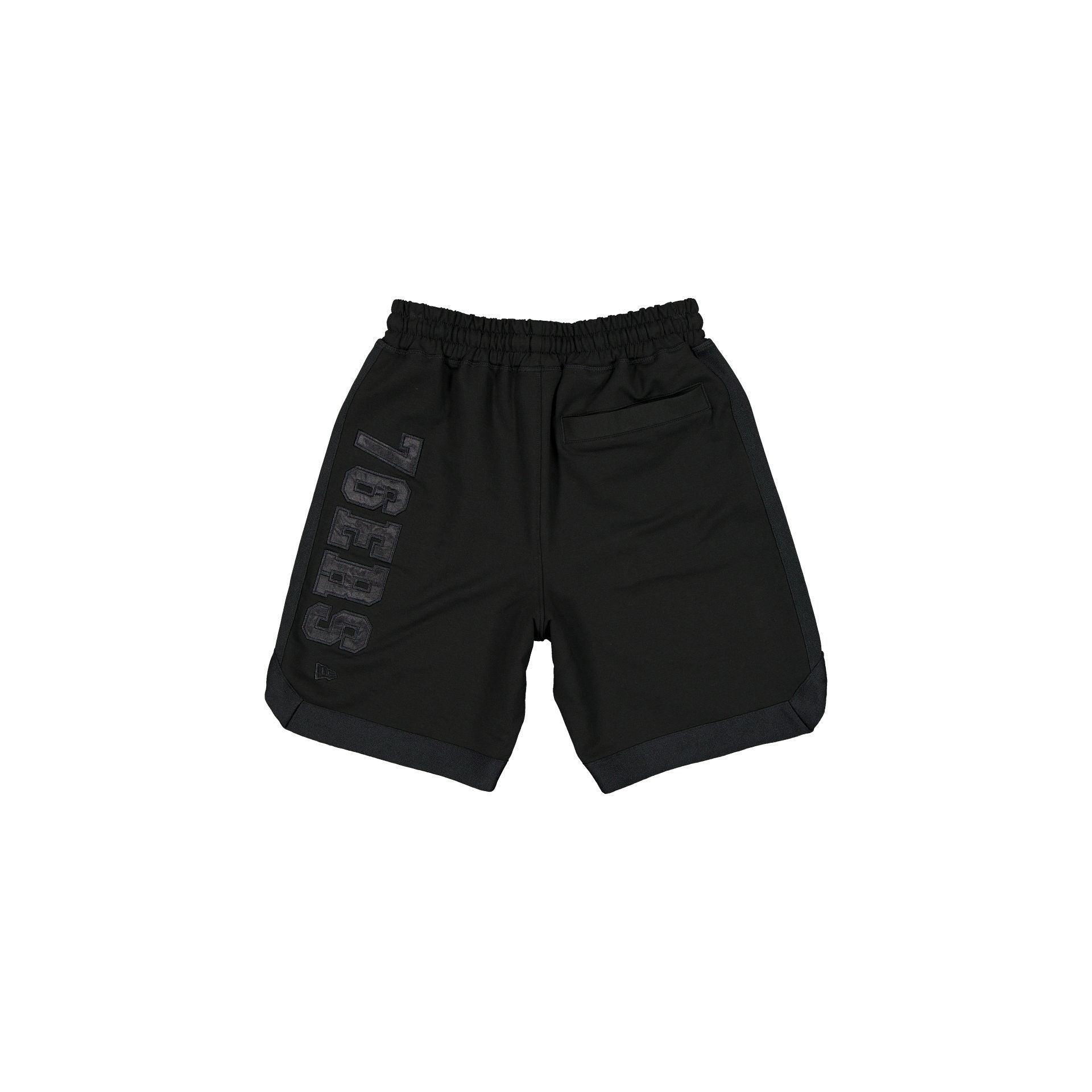 Philadelphia 76ers Black on Black Logo Select Shorts Male Product Image