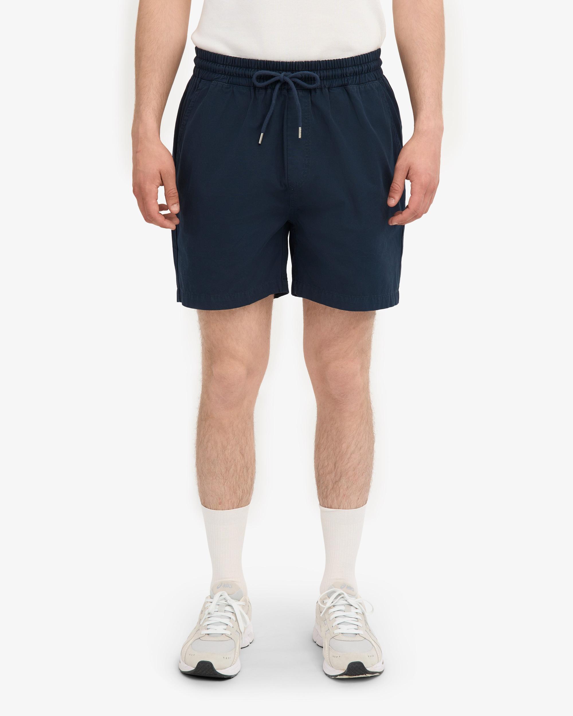 Organic Twill Shorts - Navy Blue Product Image