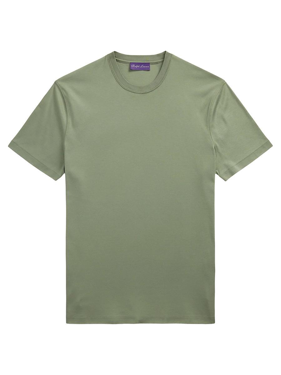 Mens Interlock Cotton Crewneck T-Shirt Product Image