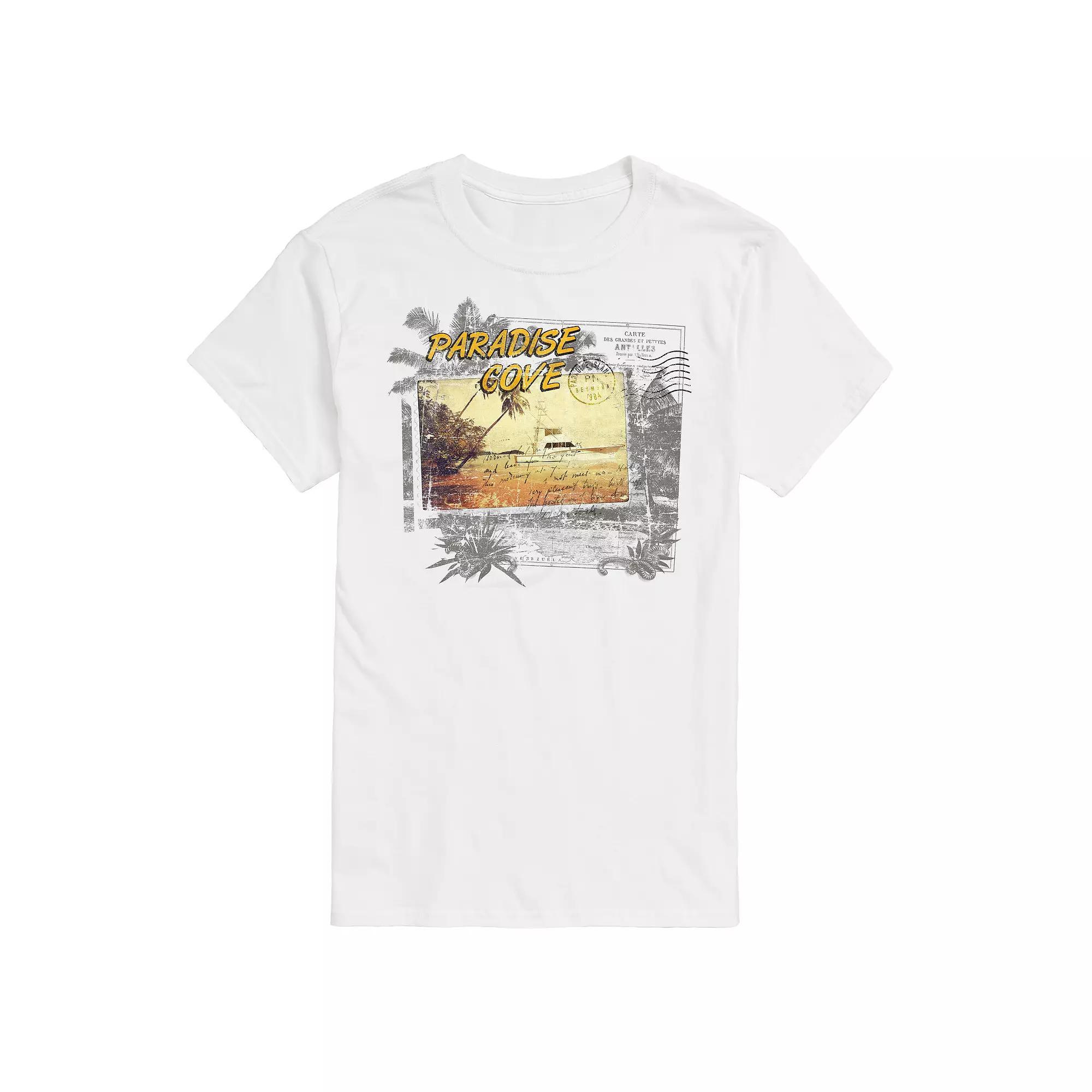 Big & Tall Paradise Cove Postacard Tee, Men's,  Product Image