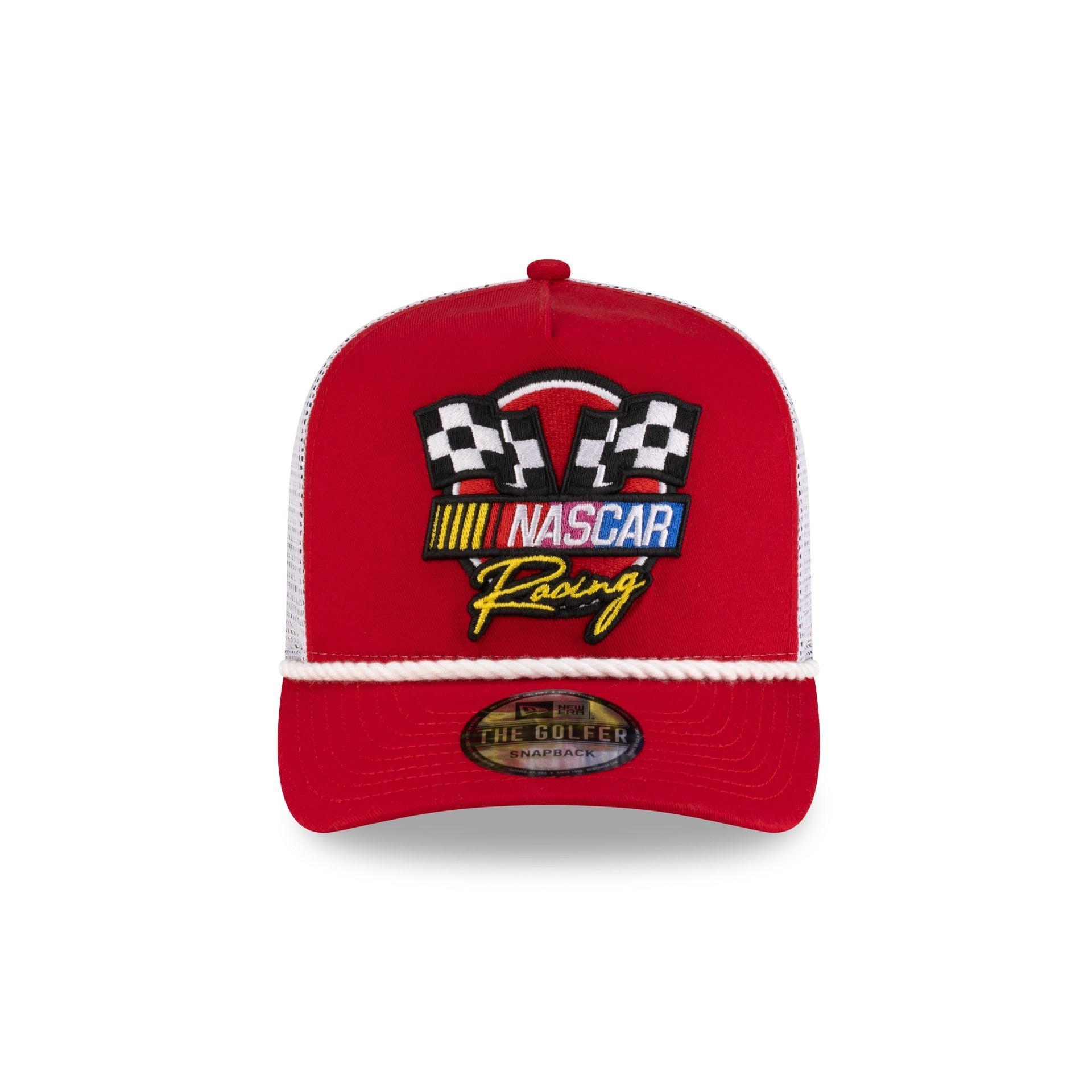 NASCAR Classics Flags Red Golfer Hat Male Product Image