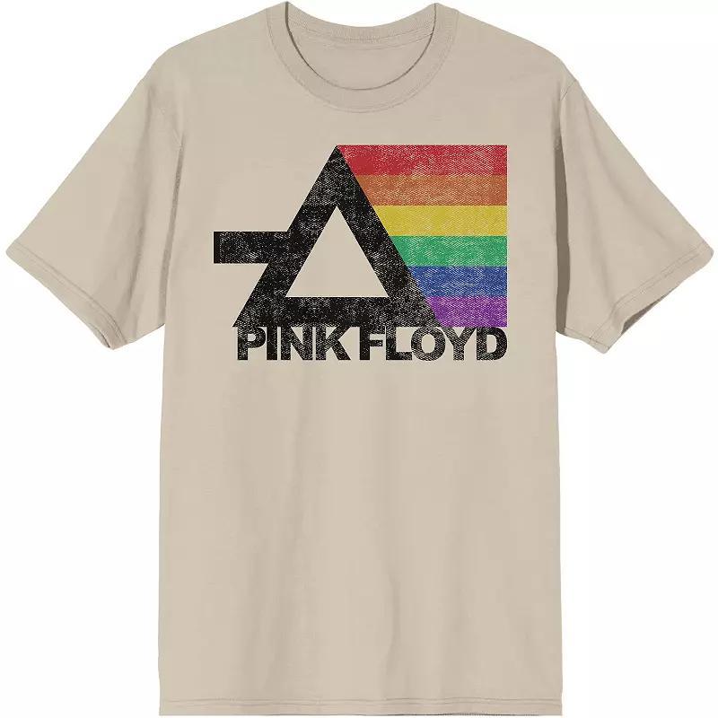 Men's Pink Floyd Rainbow Prism Tee, Size: Small, White Product Image