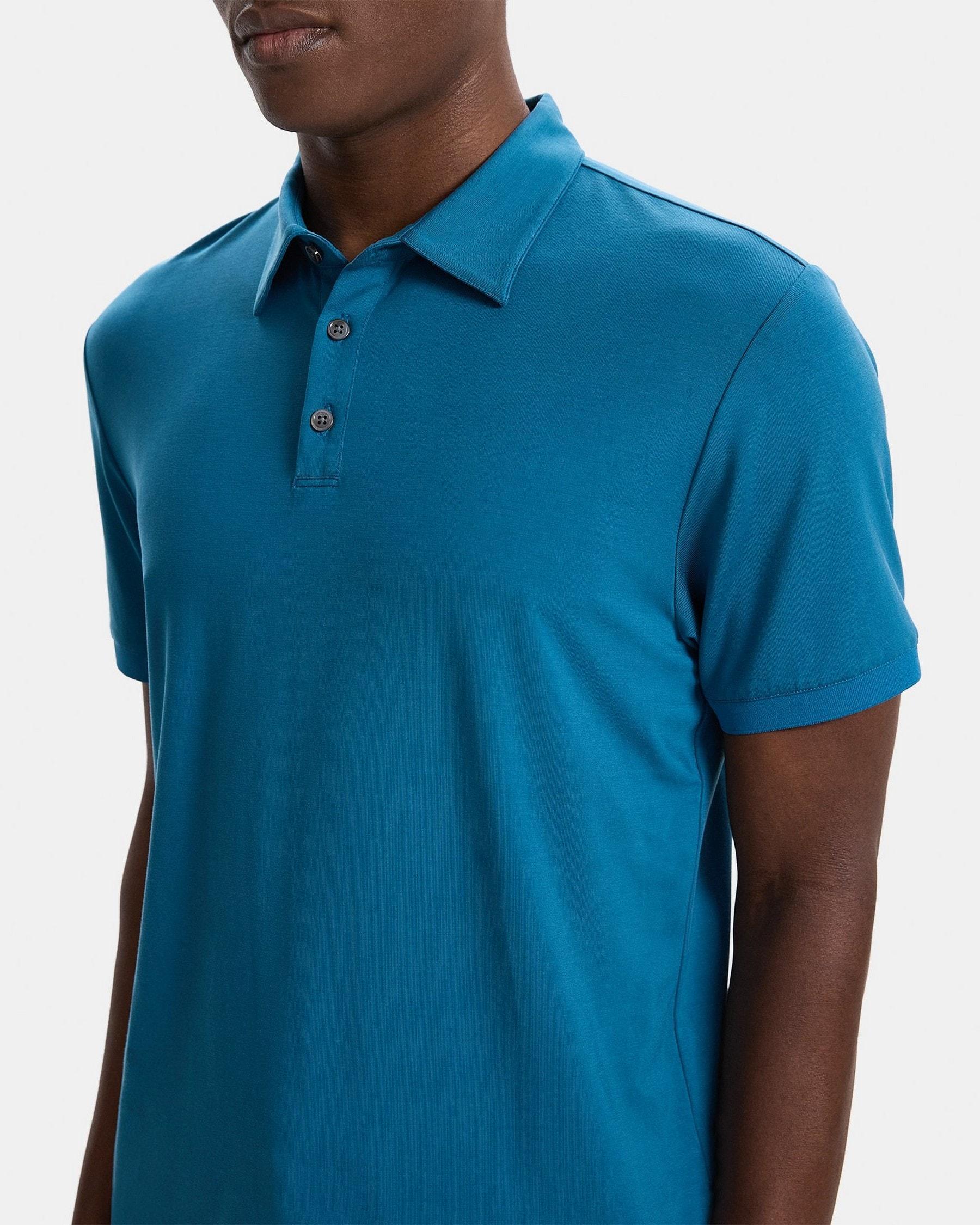 Polo Shirt in Stretch Viscose Product Image