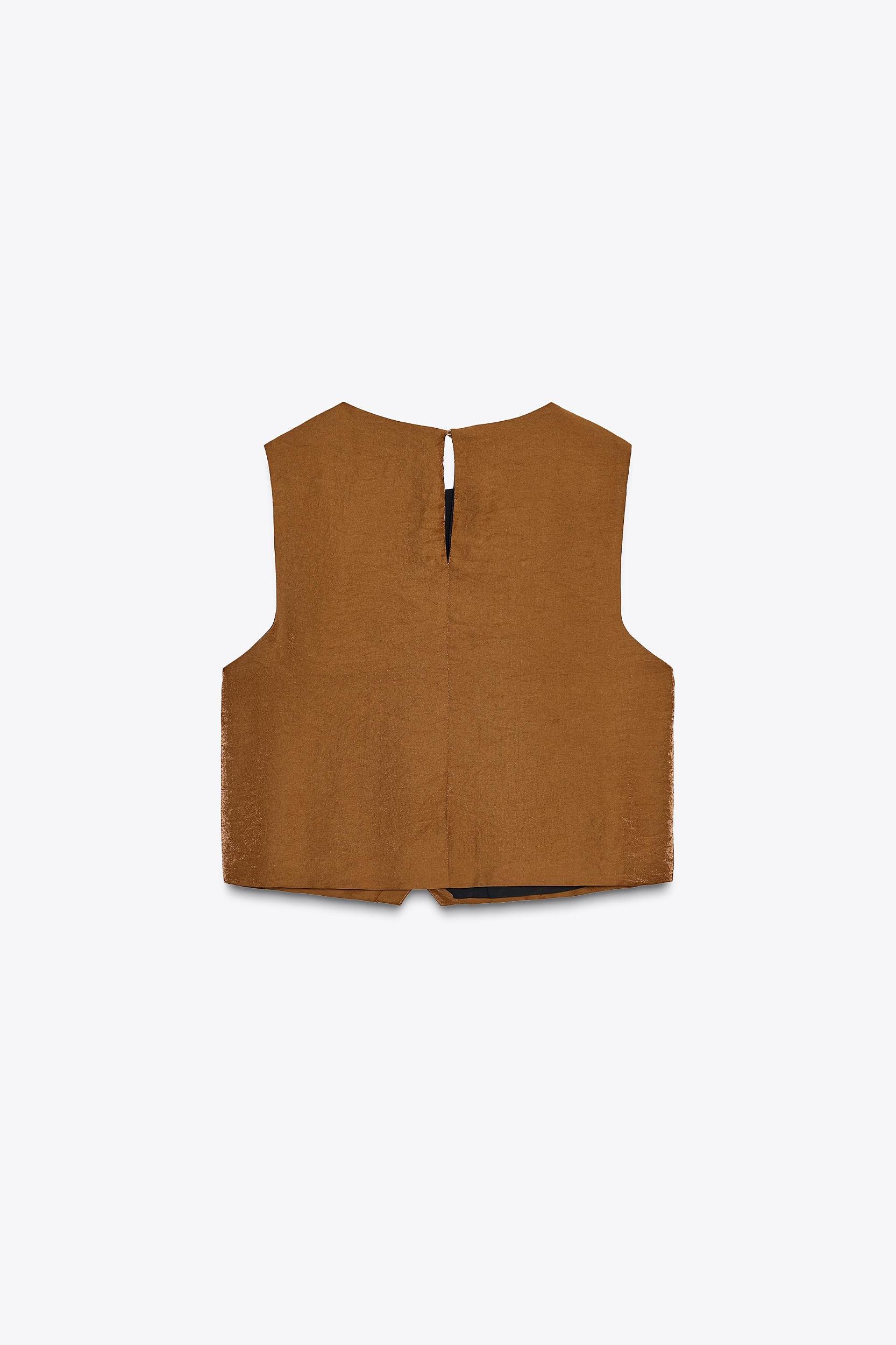 SATIN EFFECT WRAP TOP Product Image