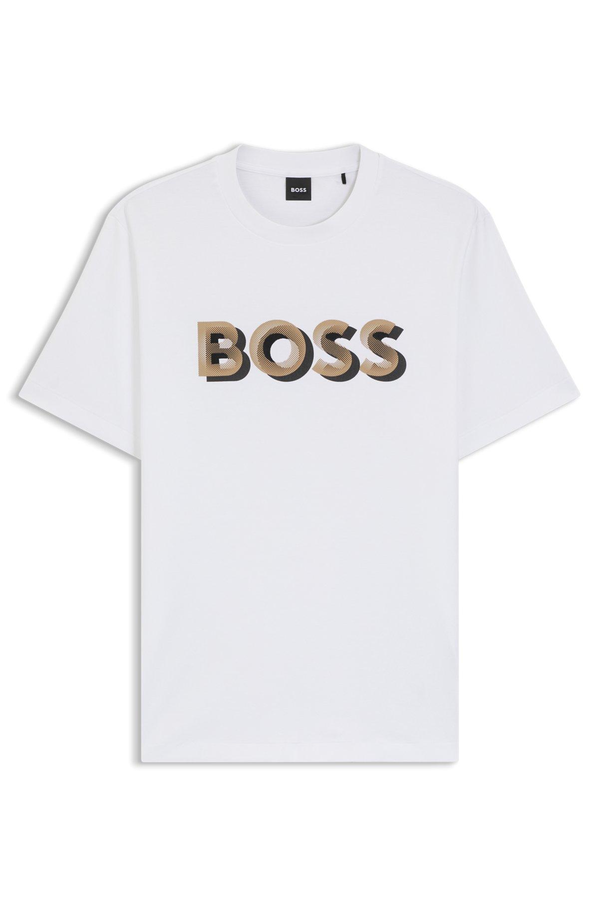 Cotton T-shirt with logo artwork Product Image