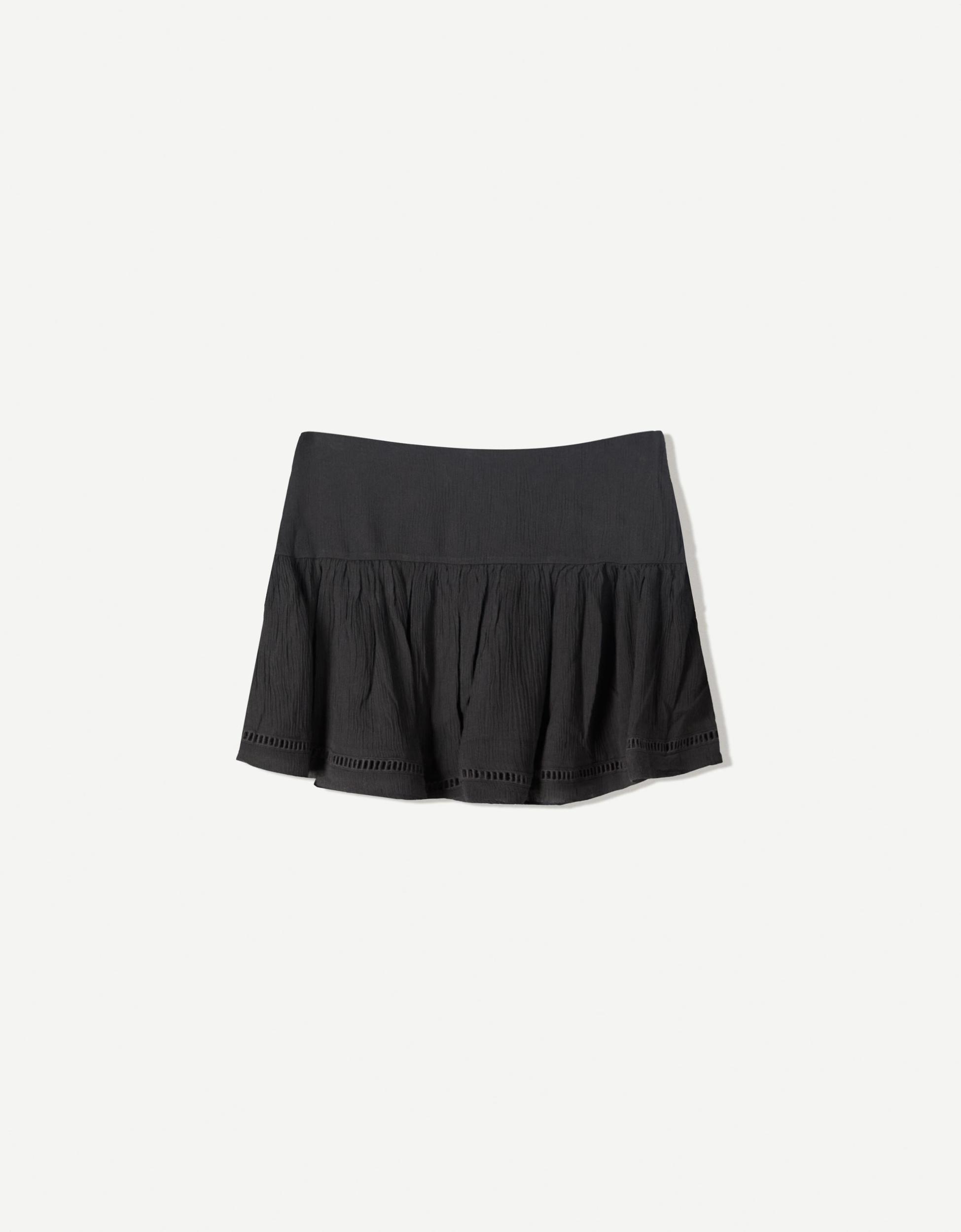 Textured mini skirt Product Image