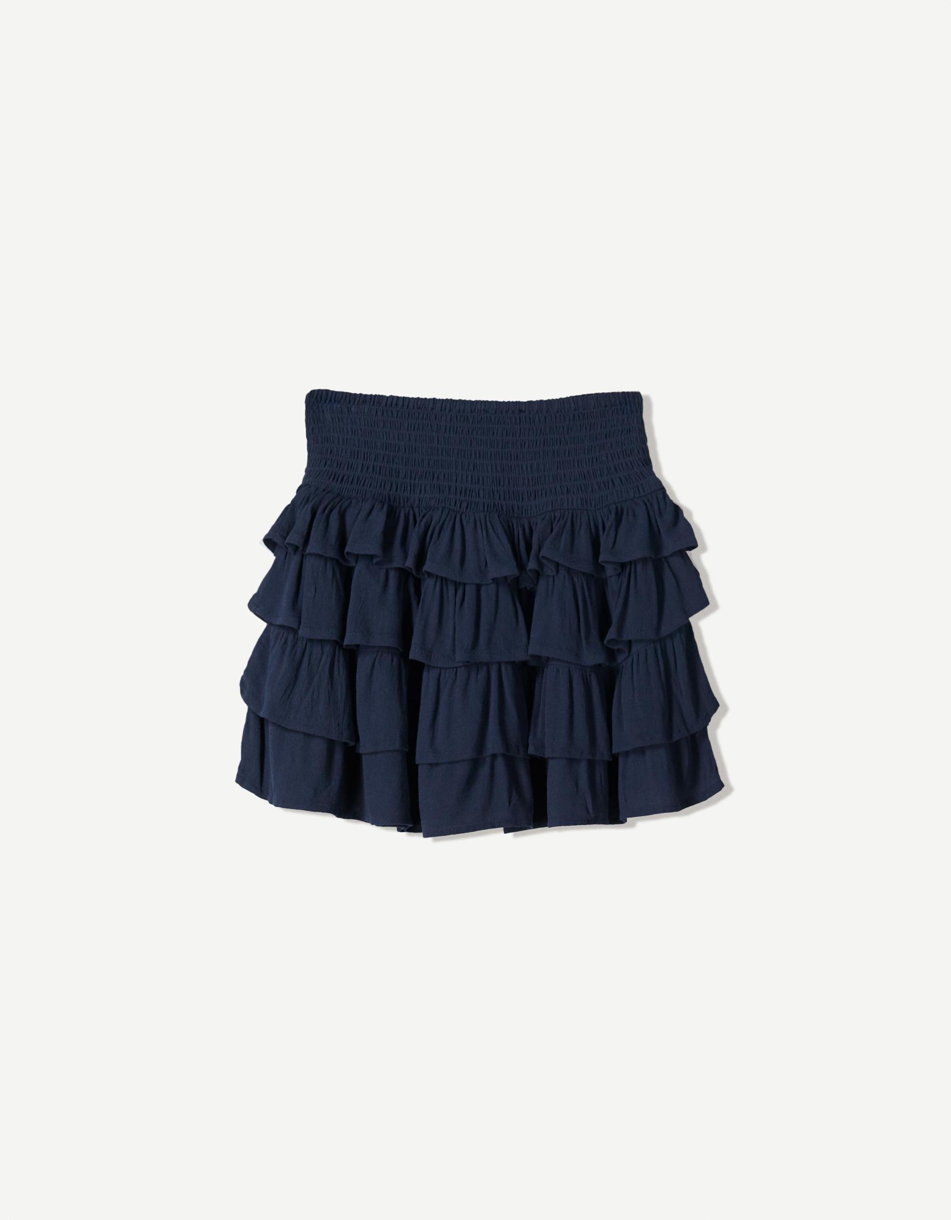 Mini skirt with ruffles Product Image