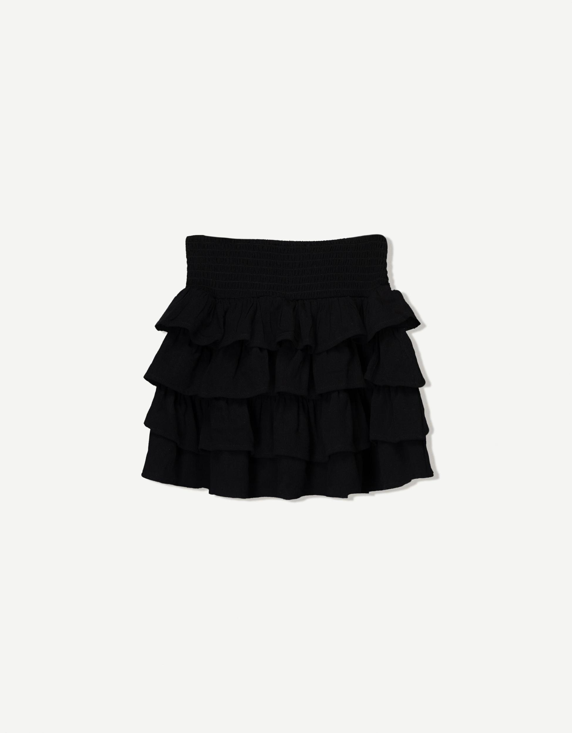 Mini skirt with ruffles Product Image