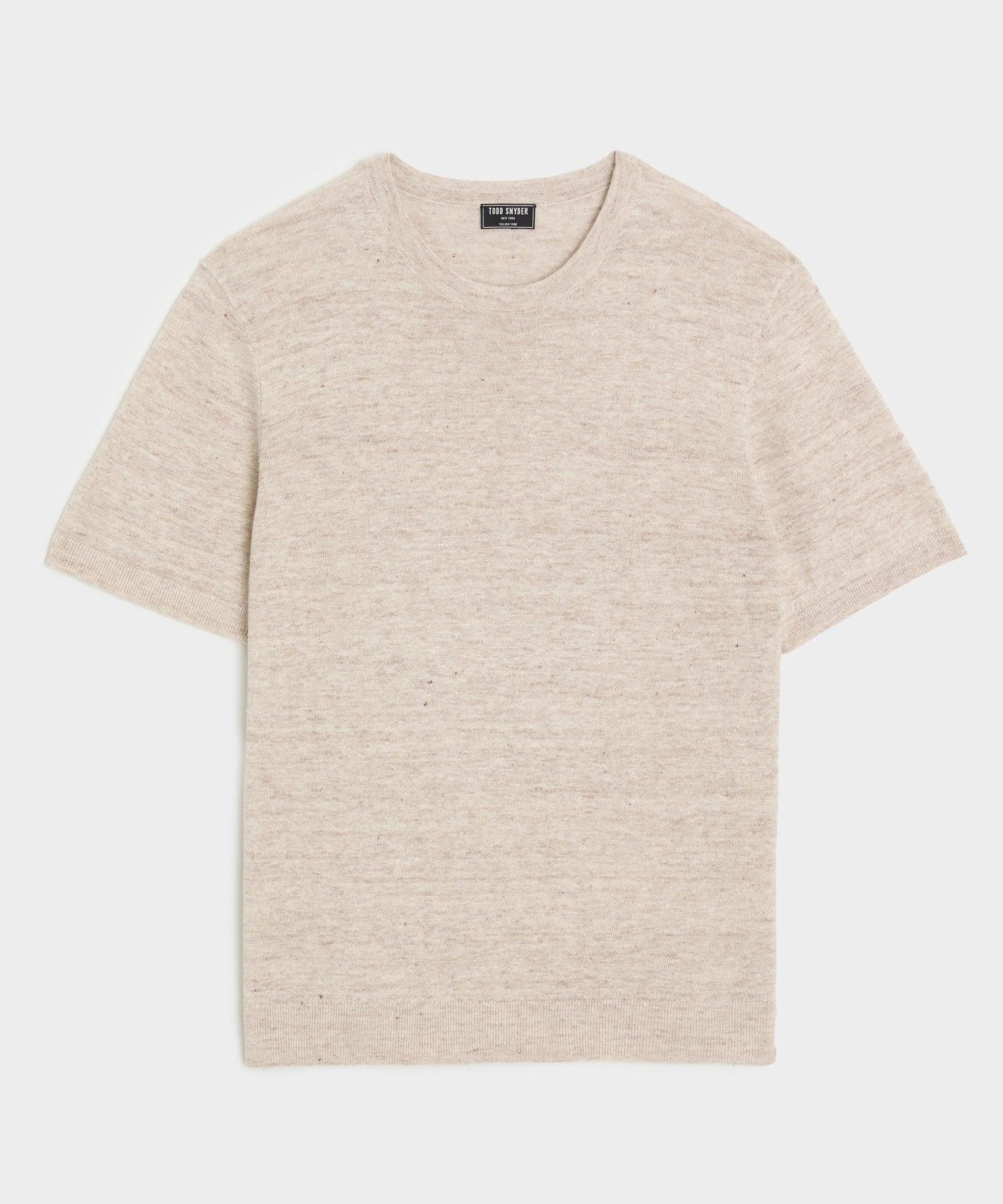 Relaxed Linen Sweater Tee Product Image