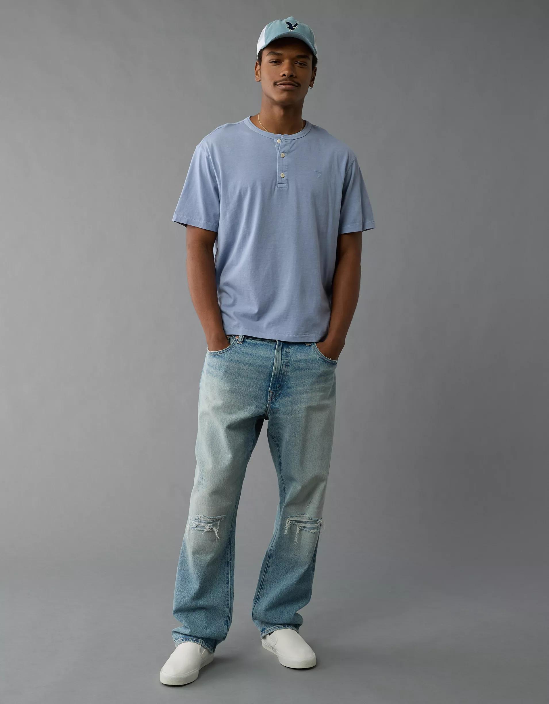 AE Lived-In Henley T-Shirt Product Image