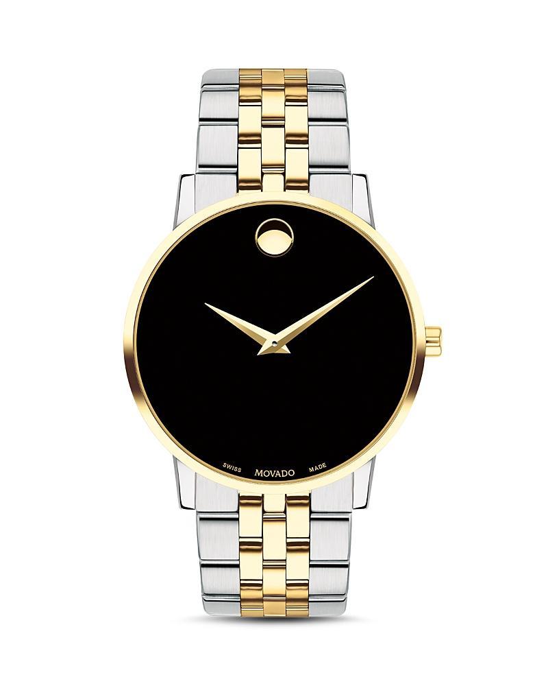 MovadoMuseum Classic Black Dial Link Two Tone Bracelet Watch - Two Product Image