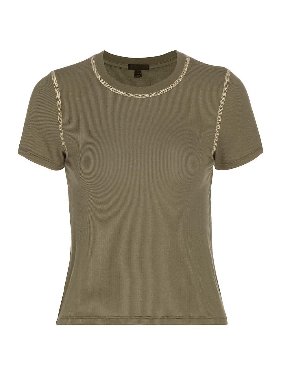 Womens Modal Rib Short-Sleeve Tee Product Image