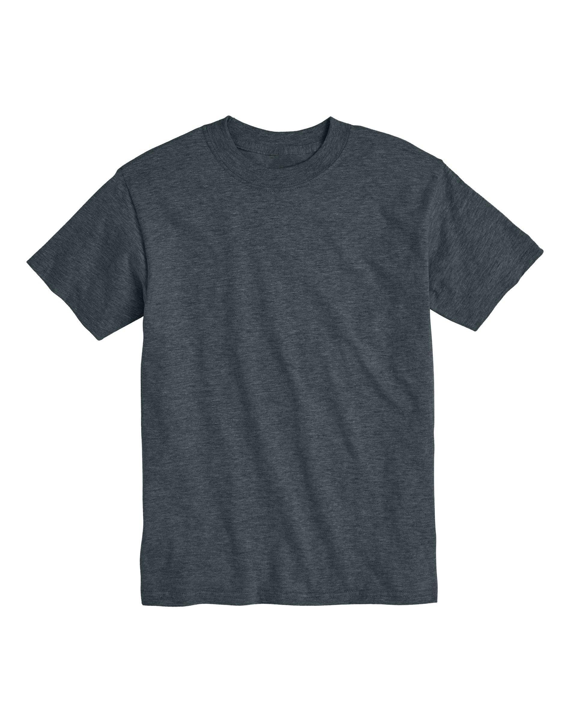 Men's Hanes® Beefy-T 2-Pack T-Shirt, Size: Large, Grey Heather Product Image