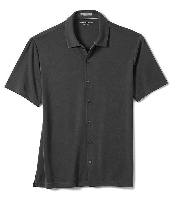 Johnston & Murphy Birdseye Short Sleeve Woven Shirt Product Image