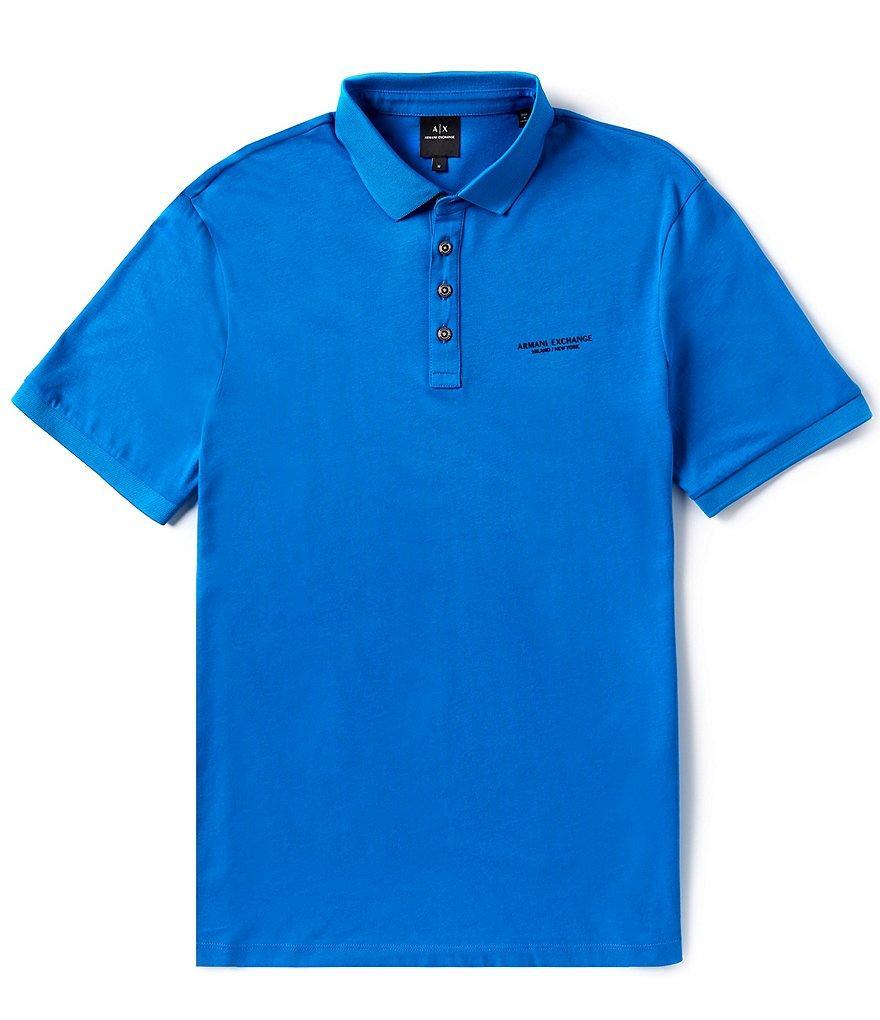 Armani Exchange Core Milan Short Sleeve Polo Shirt Product Image