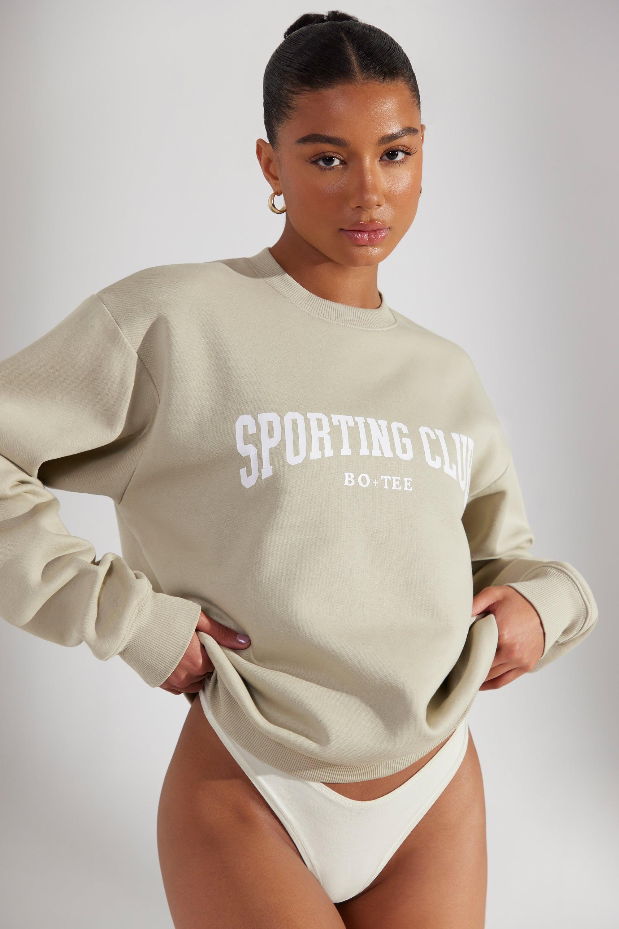 Oversized Sweatshirt in Limestone Product Image