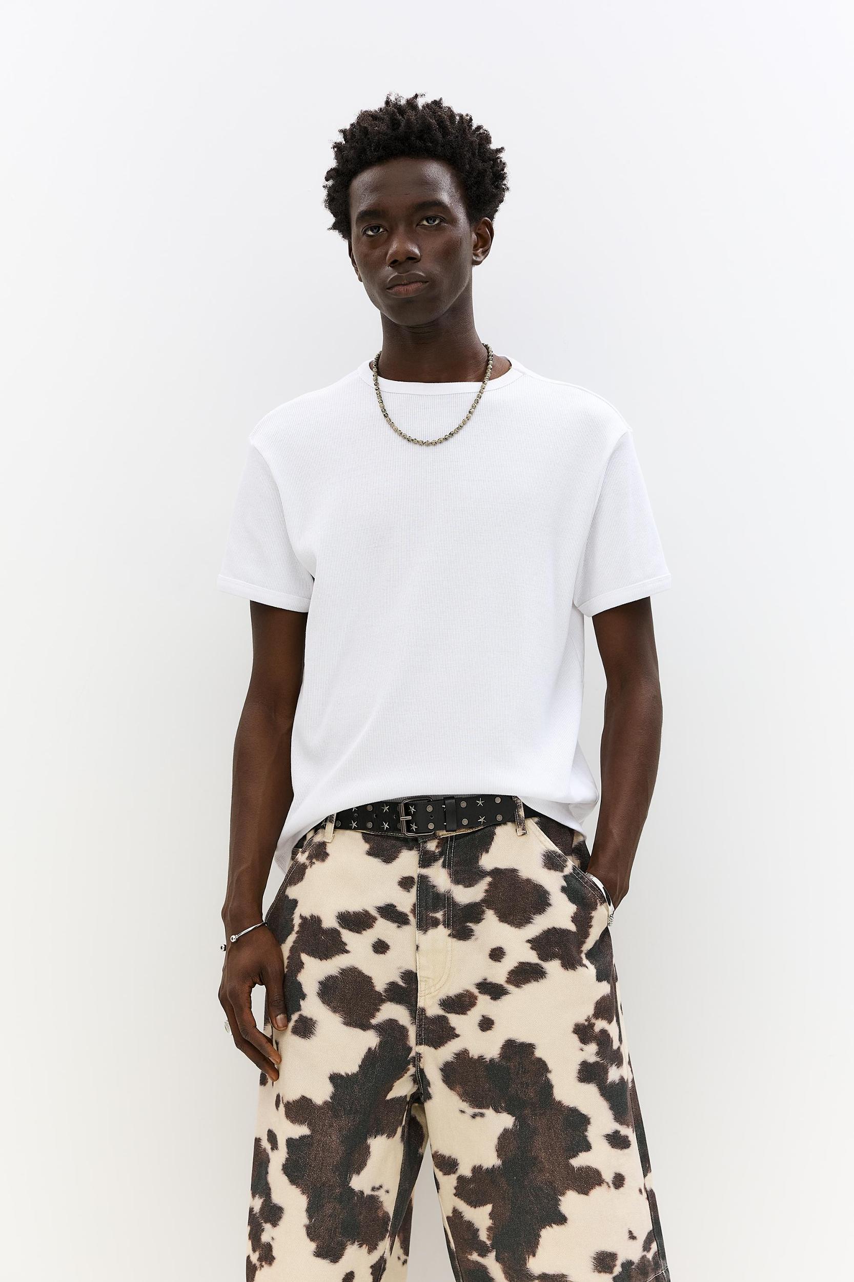 Ribbed short sleeve T-shirt Product Image