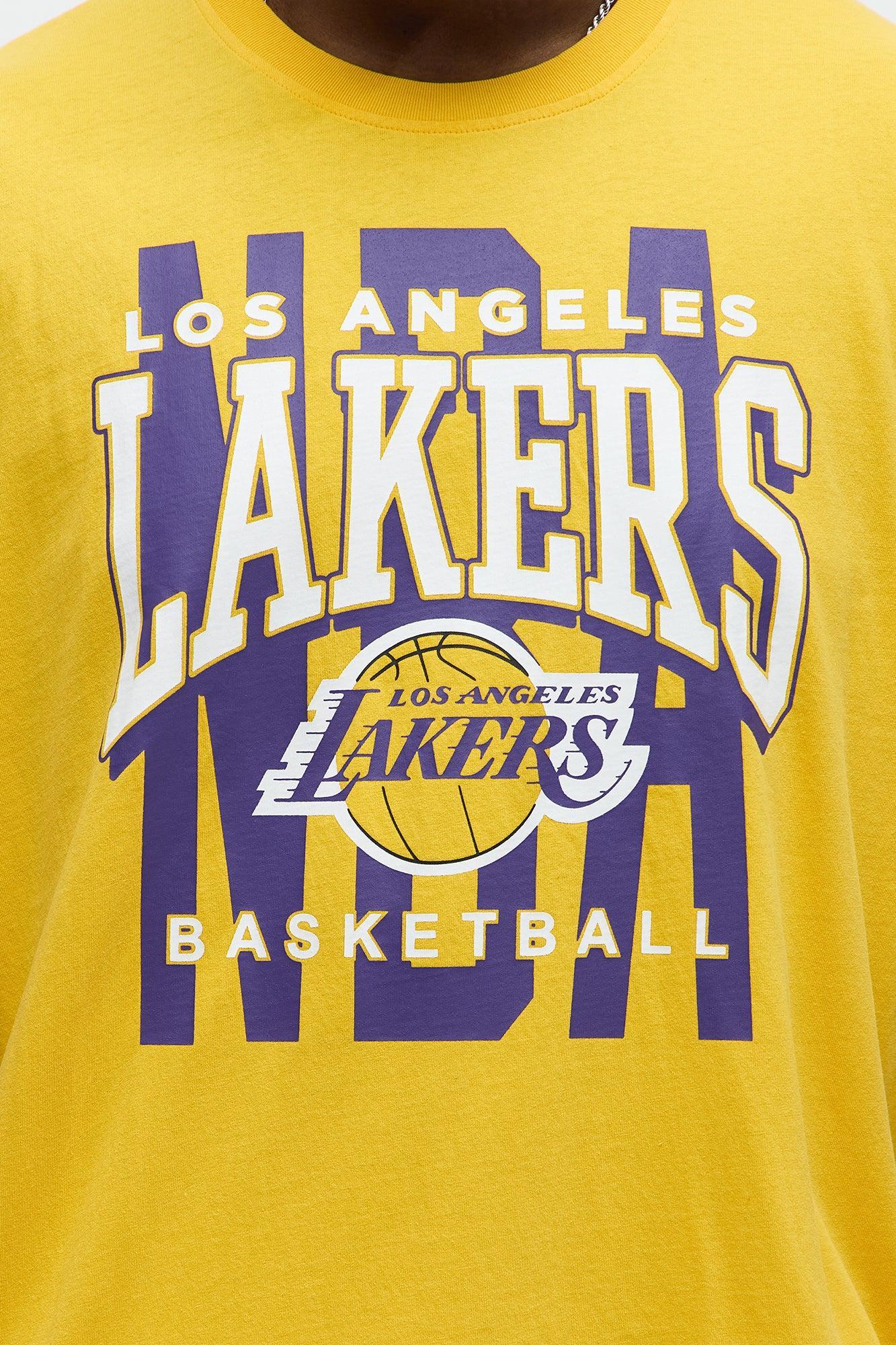 Lakers Oversized Short Sleeve Tee - Yellow Product Image