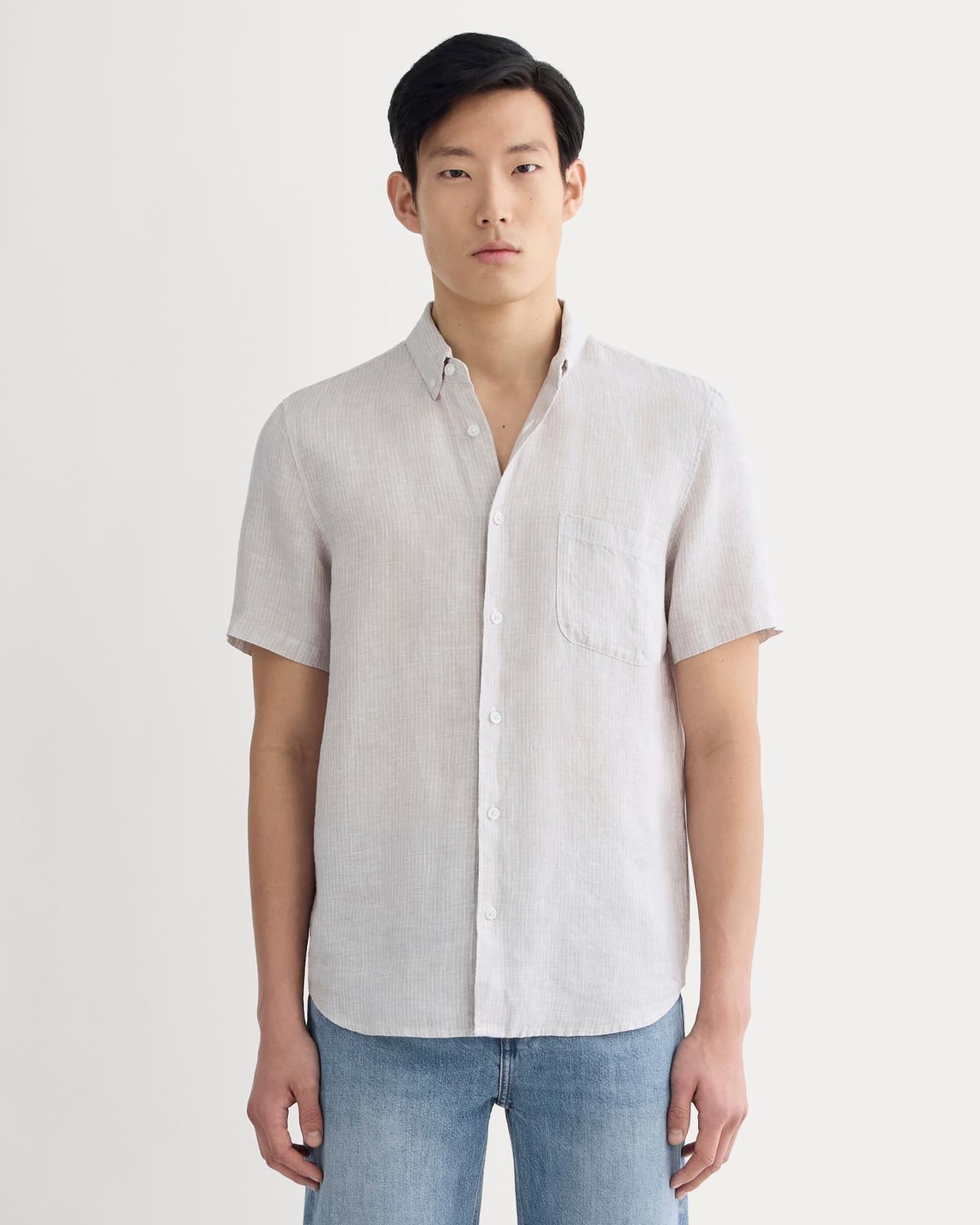 Mens Classic Short-Sleeve Shirt in Linen by Everlane Product Image