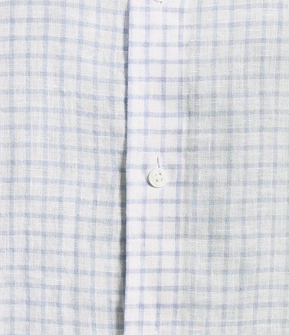 Cremieux Blue Label French Linen Windowane Long Sleeve Woven Shirt Product Image