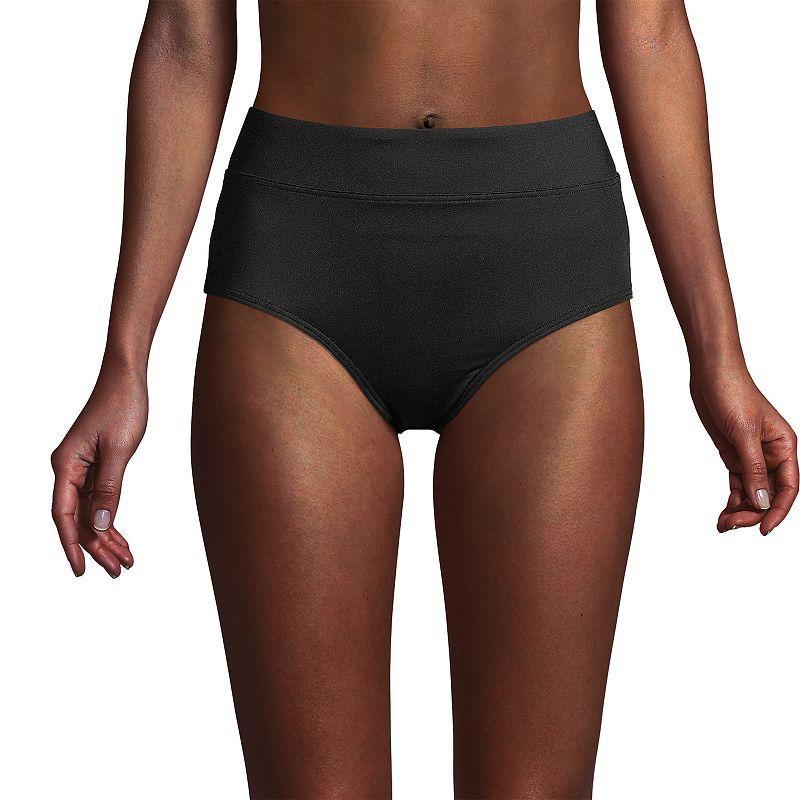 Womens Lands End UPF 50 Swim Briefs Deep Blue Product Image