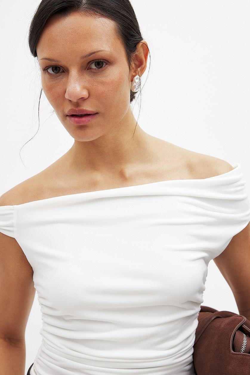 Twist Off Shoulder Top Product Image