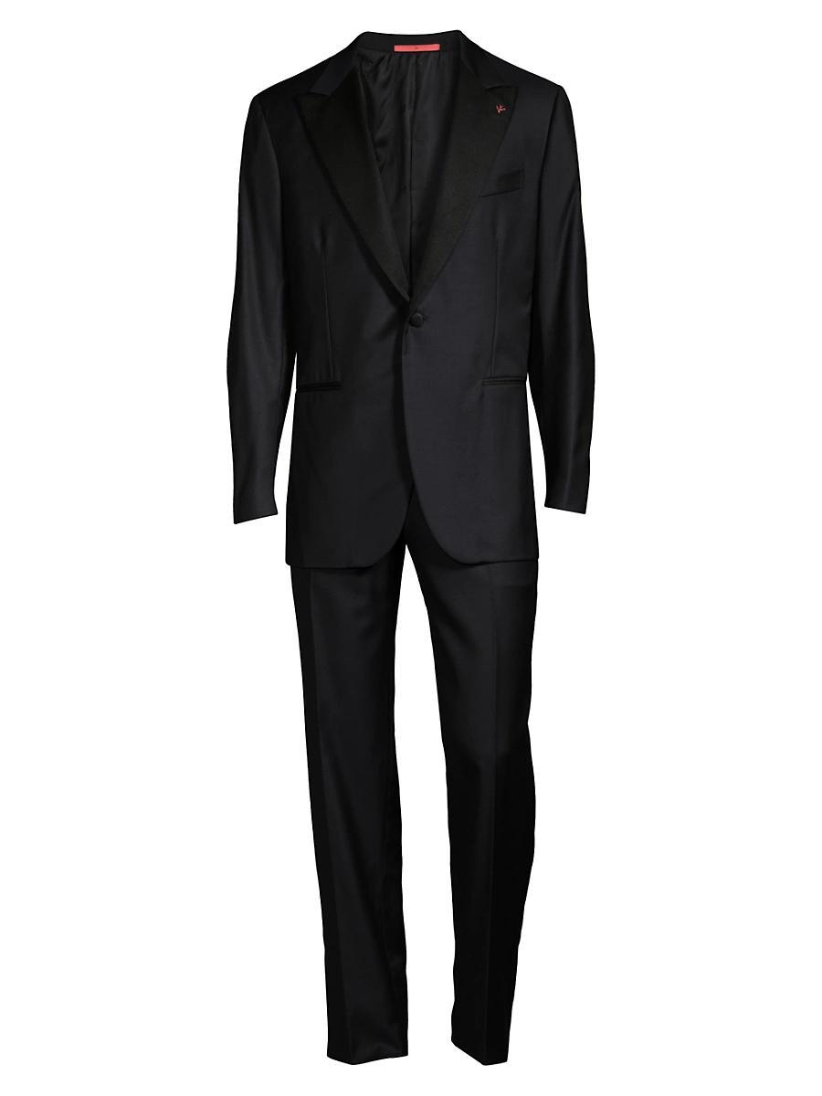 Two-Piece Tuxedo Suit, Navy Product Image