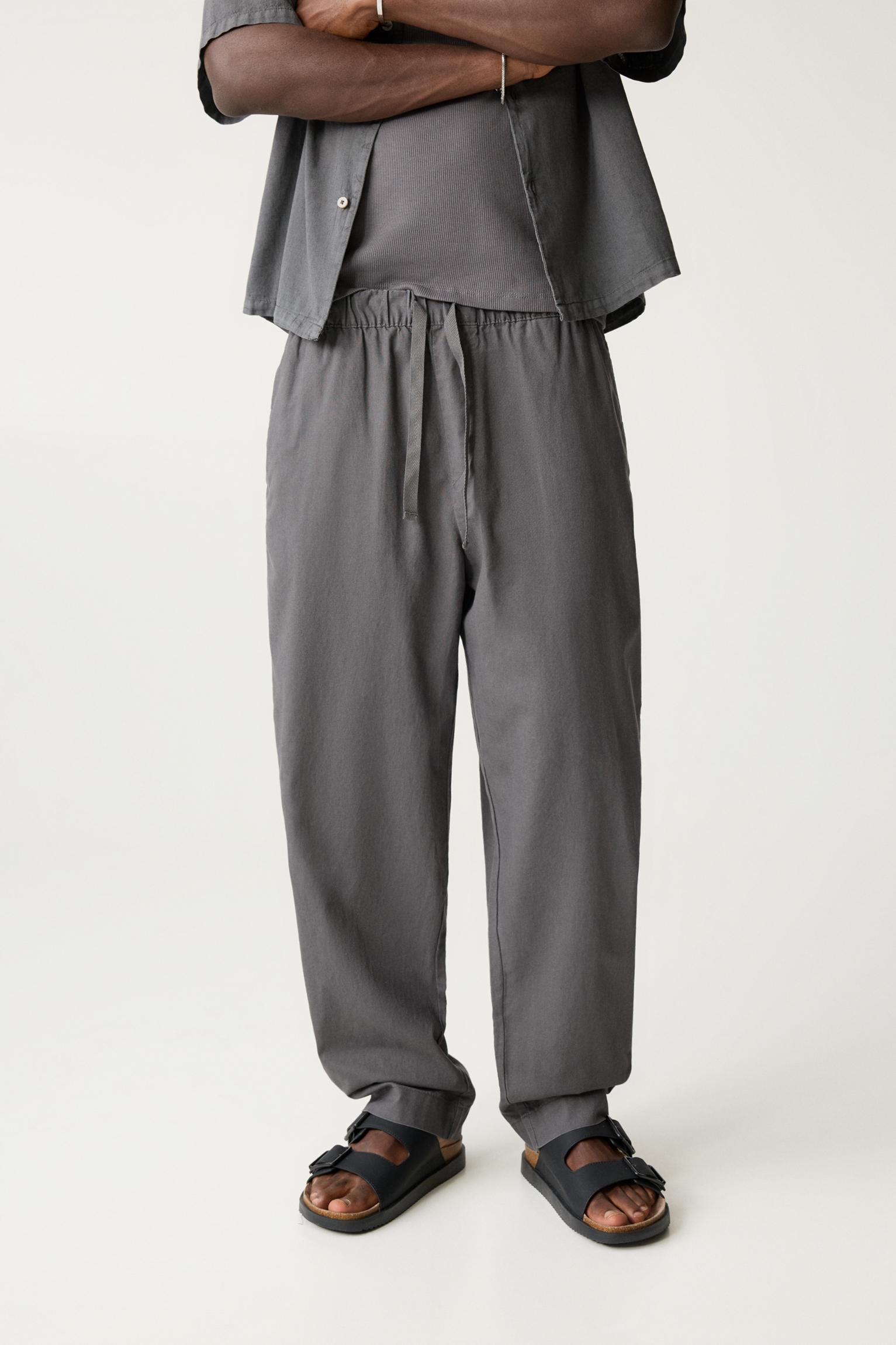 Linen blend sweatpants Product Image