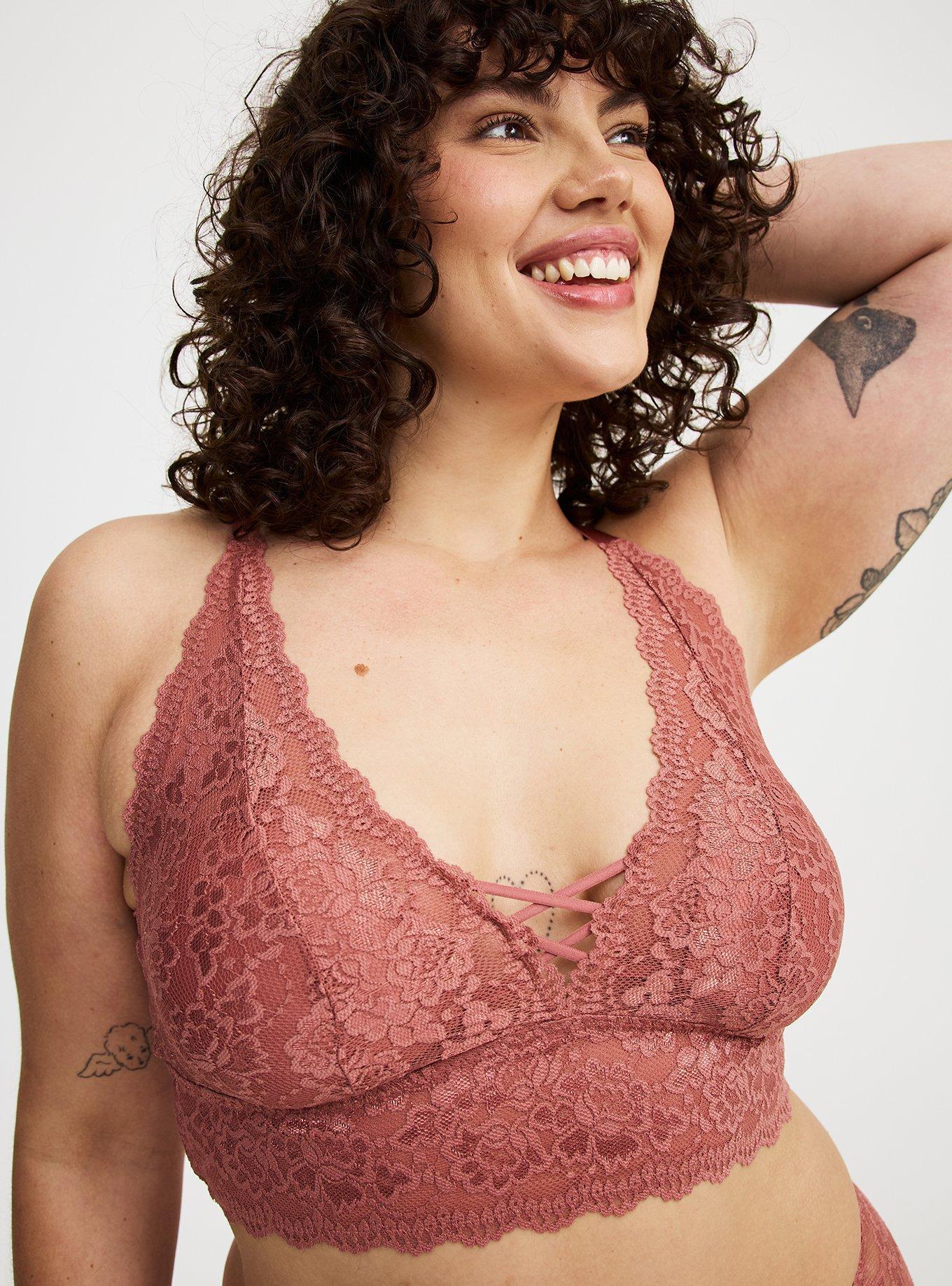 Lightly Lined Lace Bralette Product Image