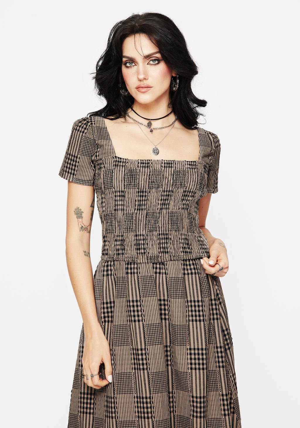 Mabel Check Top Product Image