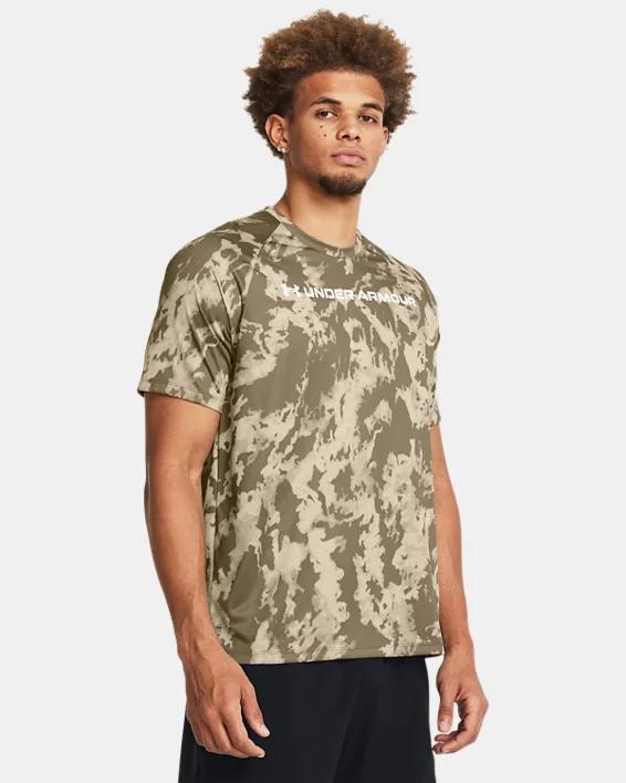 Big & Tall Under Armour Tech ABC Camo Short Sleeve Tee, Mens Product Image