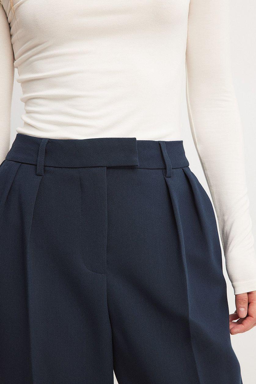 Tapered High Waist Suit Pants Product Image