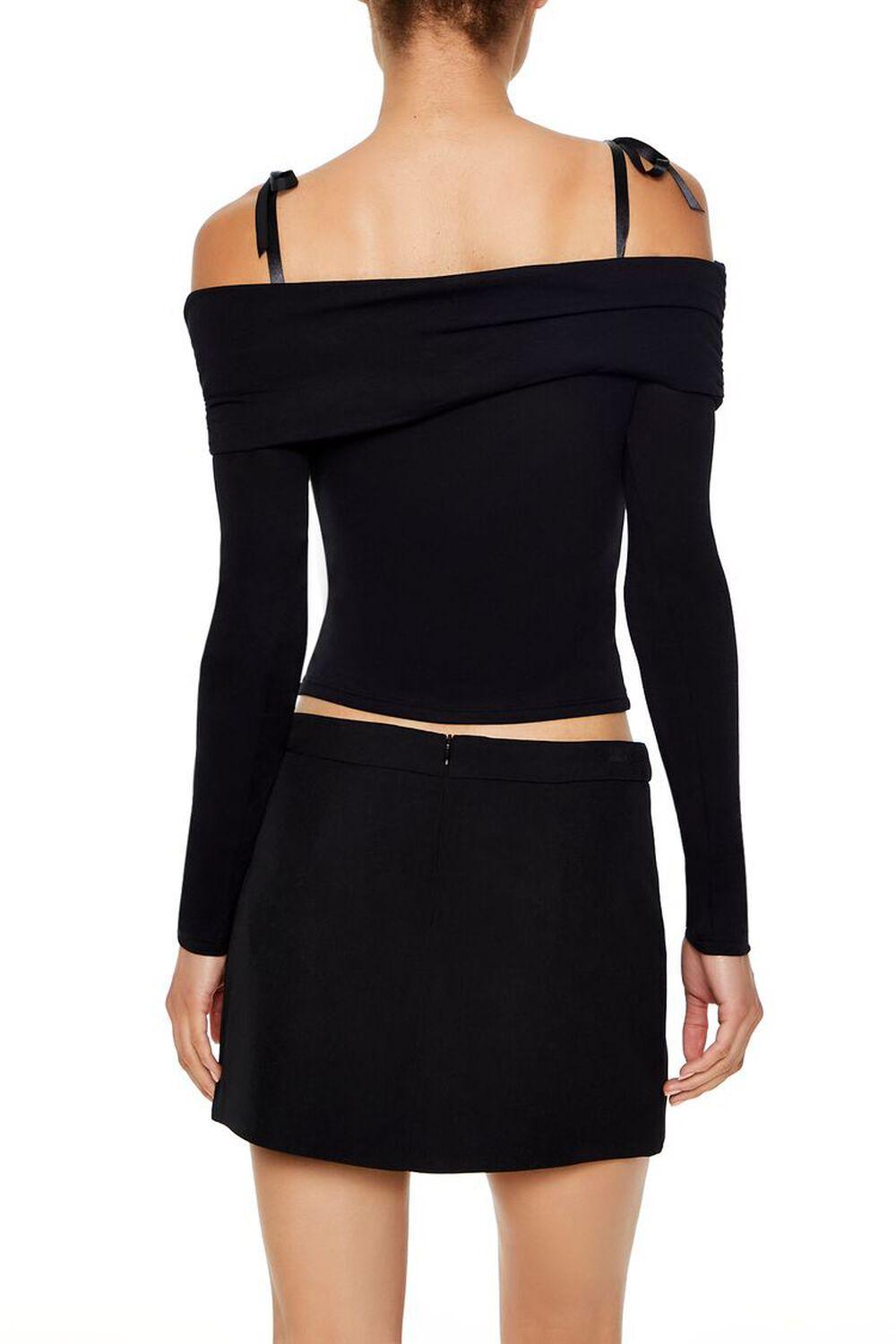 Foldover Open-Shoulder Crop Top | Forever 21 Product Image