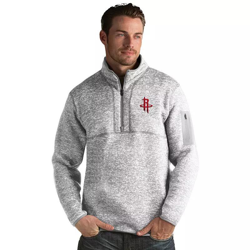 Men's Antigua Charlotte Hornets Fortune Pullover, Size: XL, Chr Light Gray Grey Product Image