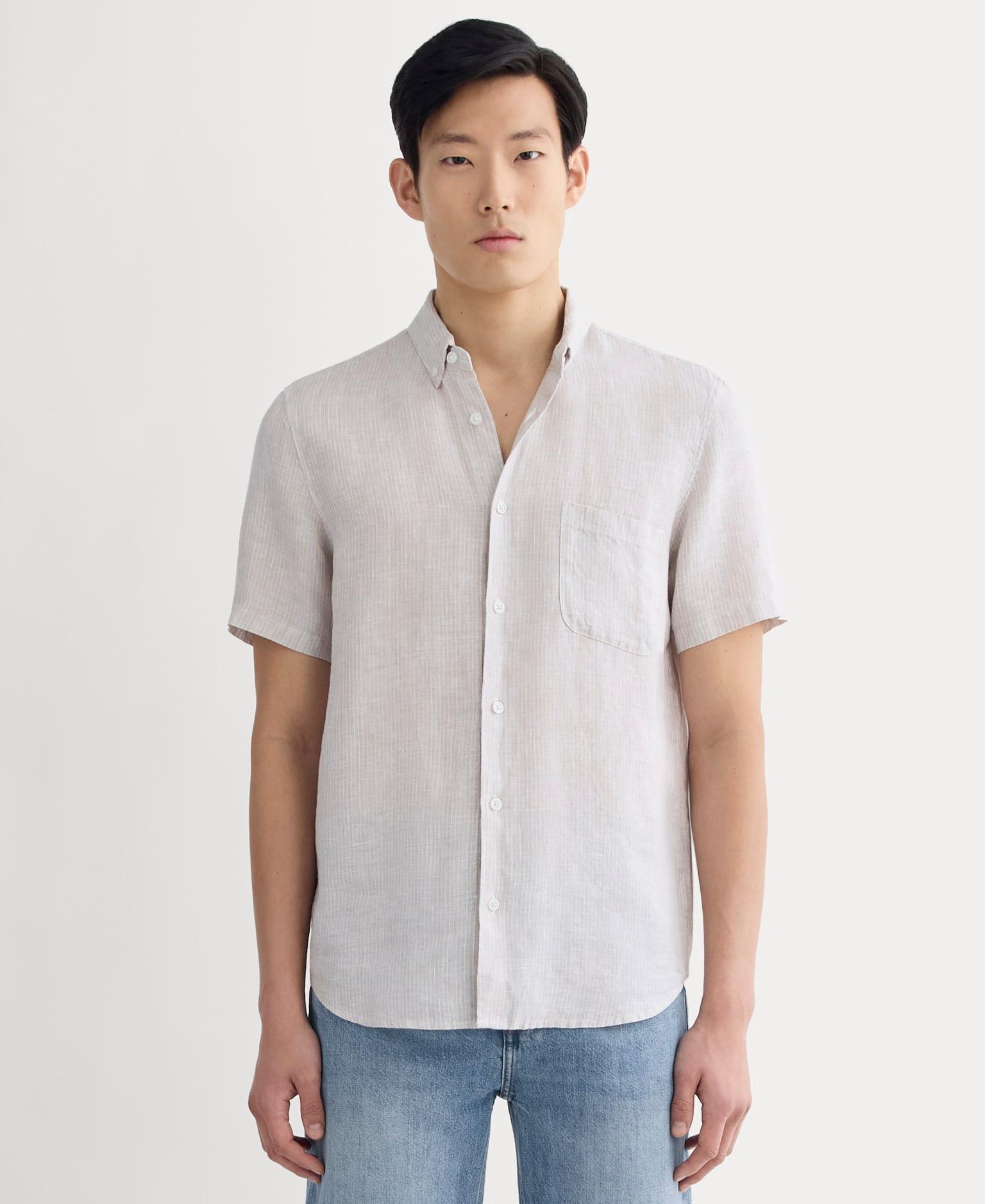 Mens Classic Short-Sleeve Shirt in Linen by Everlane Product Image