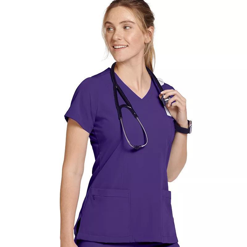 Women's Jockey® Scrubs Mock Wrap Top 2306, Size: Large, Purple Product Image