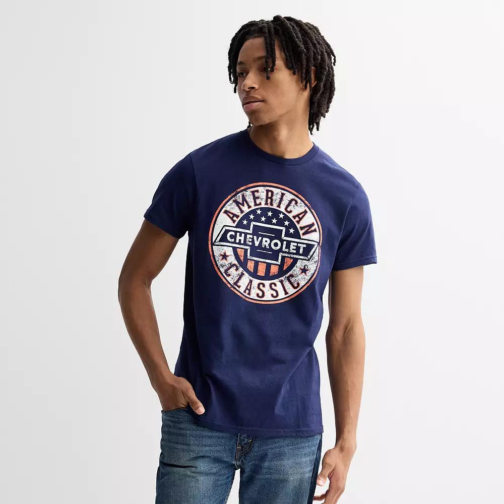 Men's Chevrolet American Classic Tee, Size: XL, Denim Grey Product Image