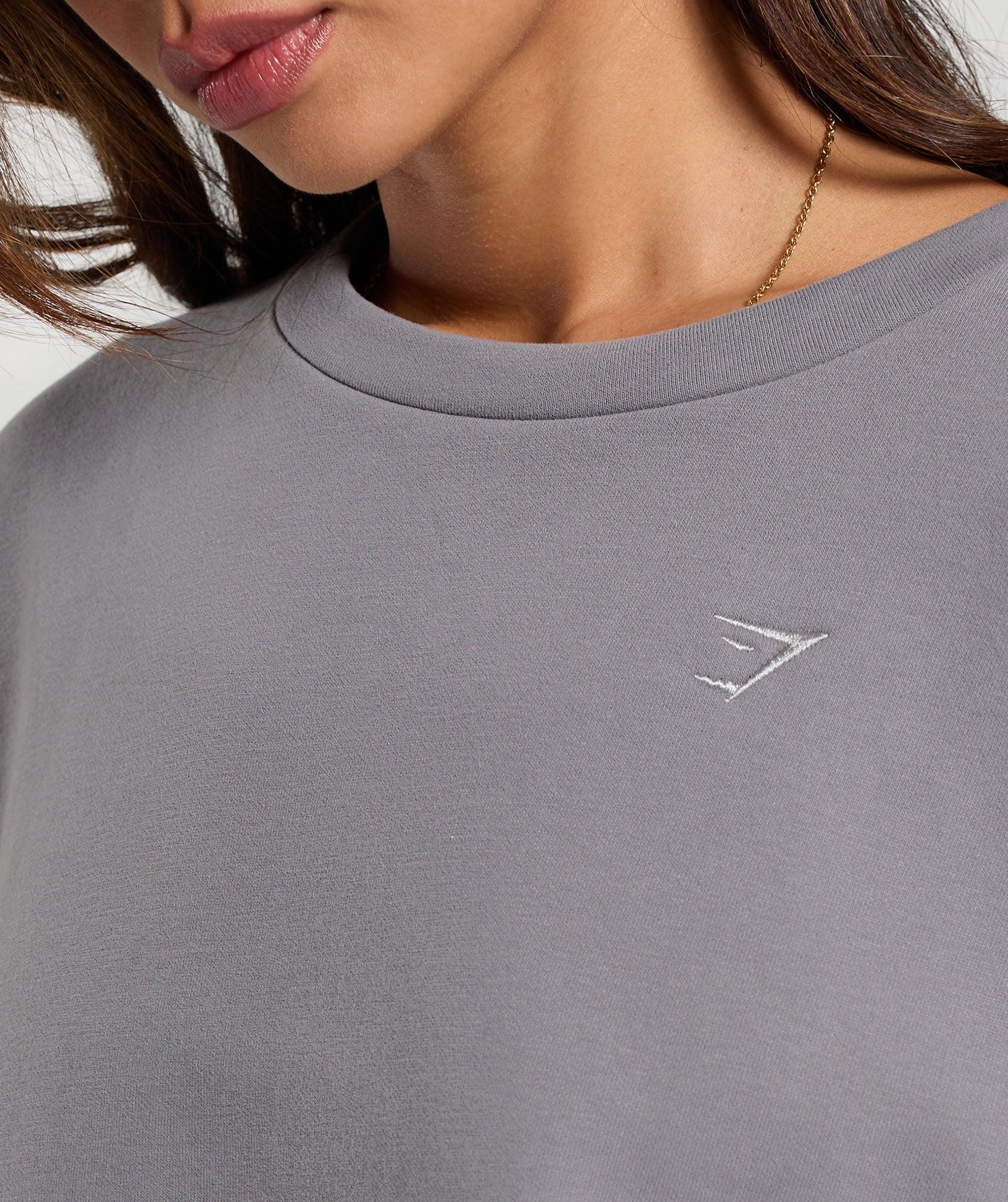 Gymshark Fleece Oversized Sweatshirt - Medium Grey Female Product Image