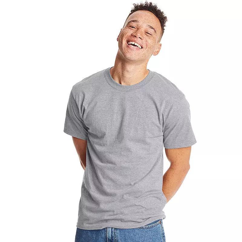 Men's Hanes® Beefy Heavyweight Tee, Size: Large, Light Silver Product Image