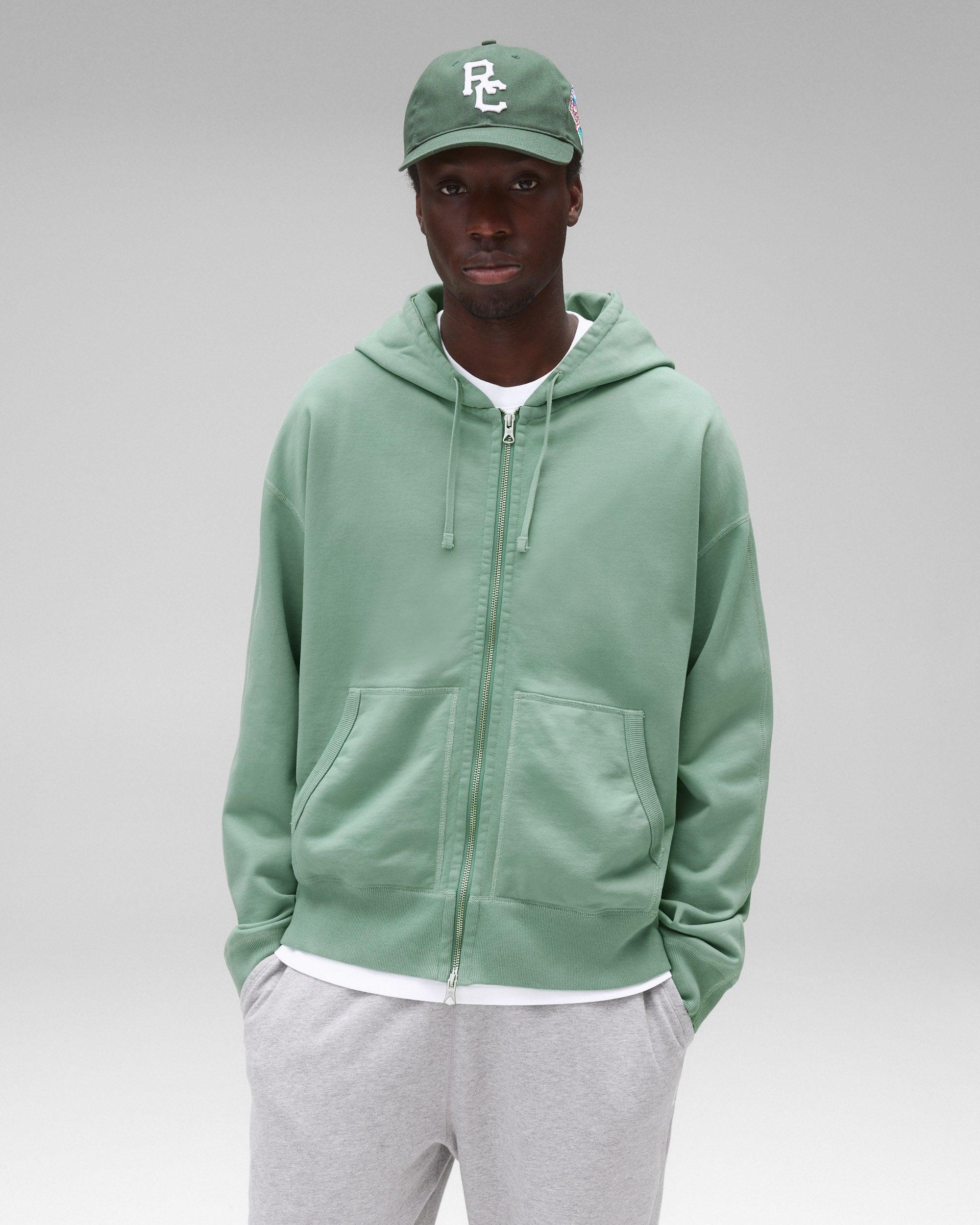 Midweight Terry Relaxed Zip Hoodie Male Product Image