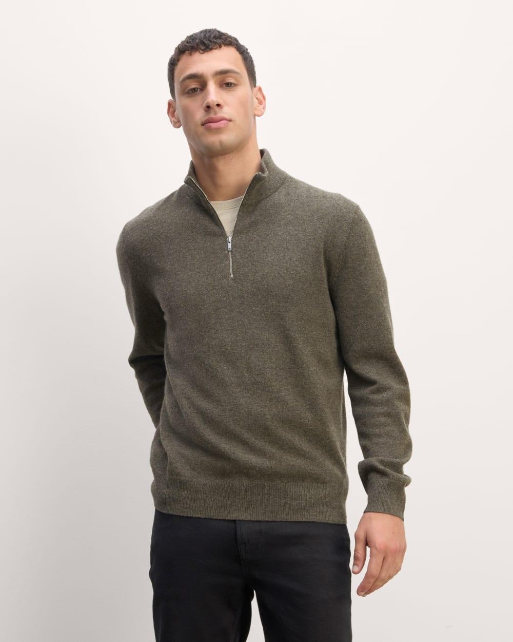 The Quarter-Zip in Cashmere Product Image