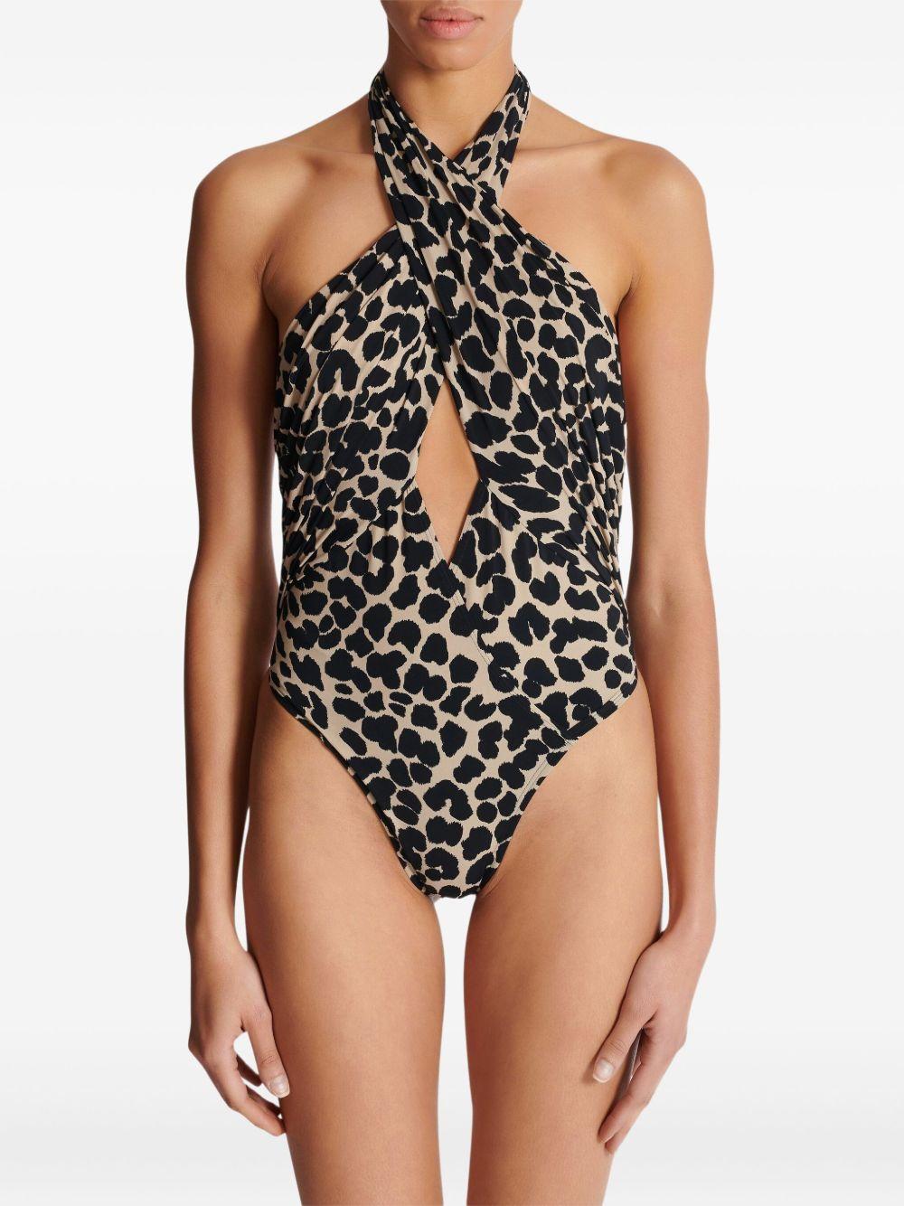 leopard-print swimsuit Product Image