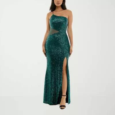 Trixxi Womens Sleeveless Sequin Bodycon Dress Juniors Product Image