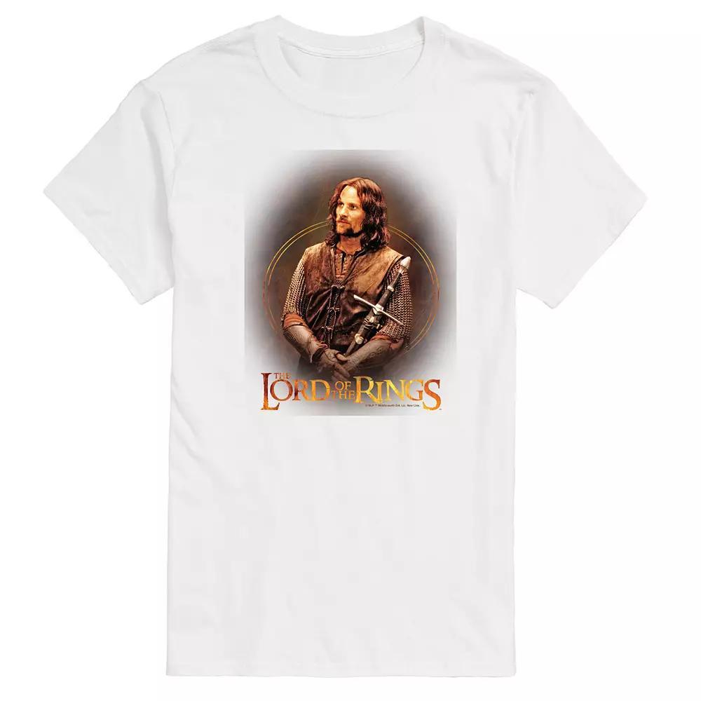 Men's The Lord Of The Rings Aragorn Graphic Tee, Size: XL, White Product Image