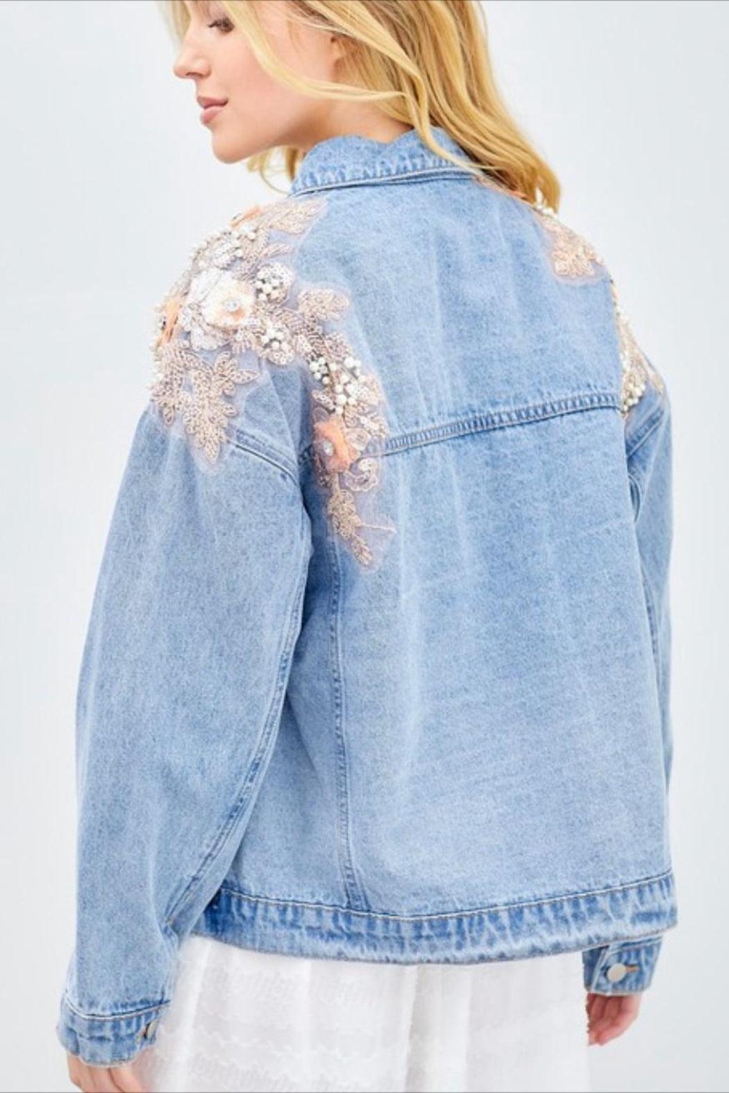 Embellished Denim Jacket Product Image