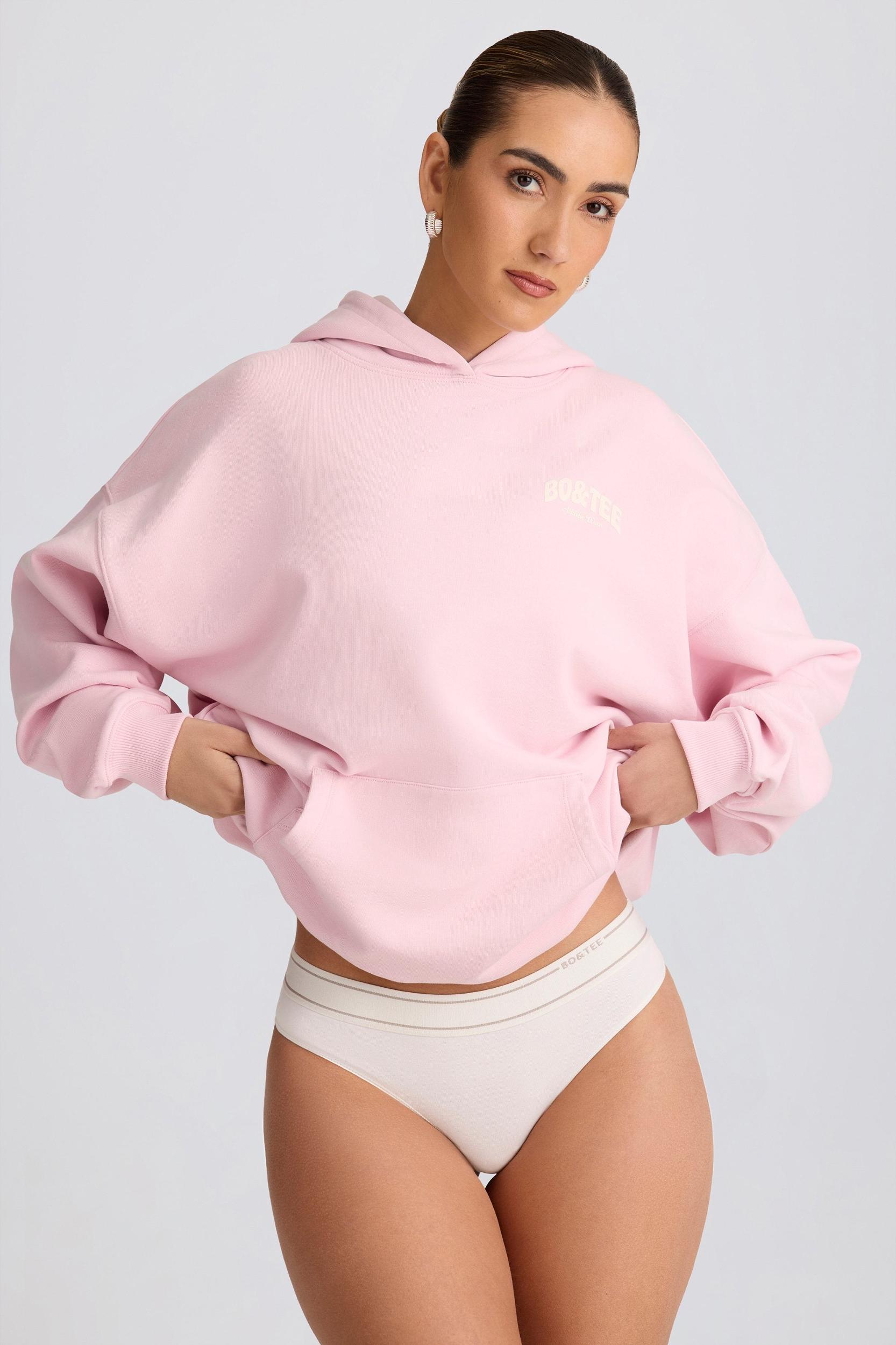 Oversized Hoodie in Soft Pink Product Image