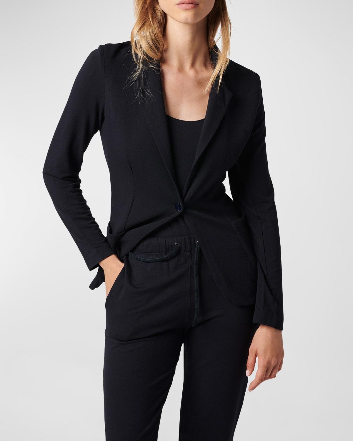 French Terry One-Button Blazer Product Image