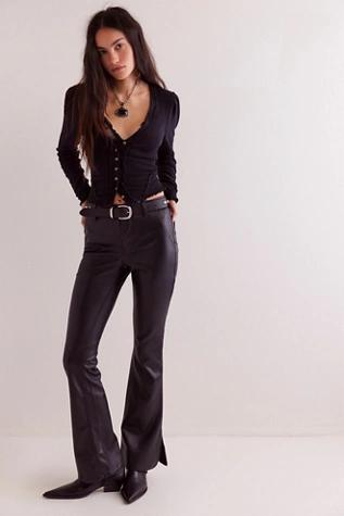 We The Free Level Up Vegan Slit Slim Flare Jeans Product Image